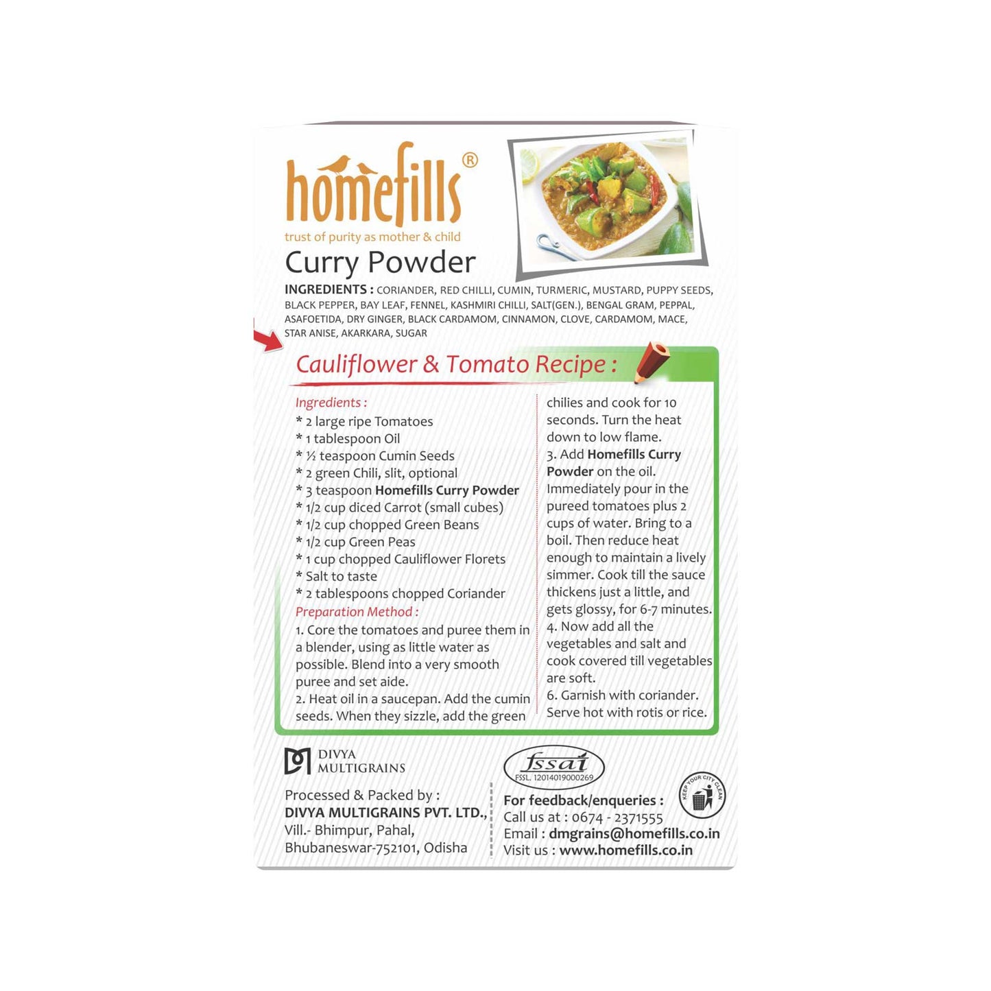 Homefills Curry Powder