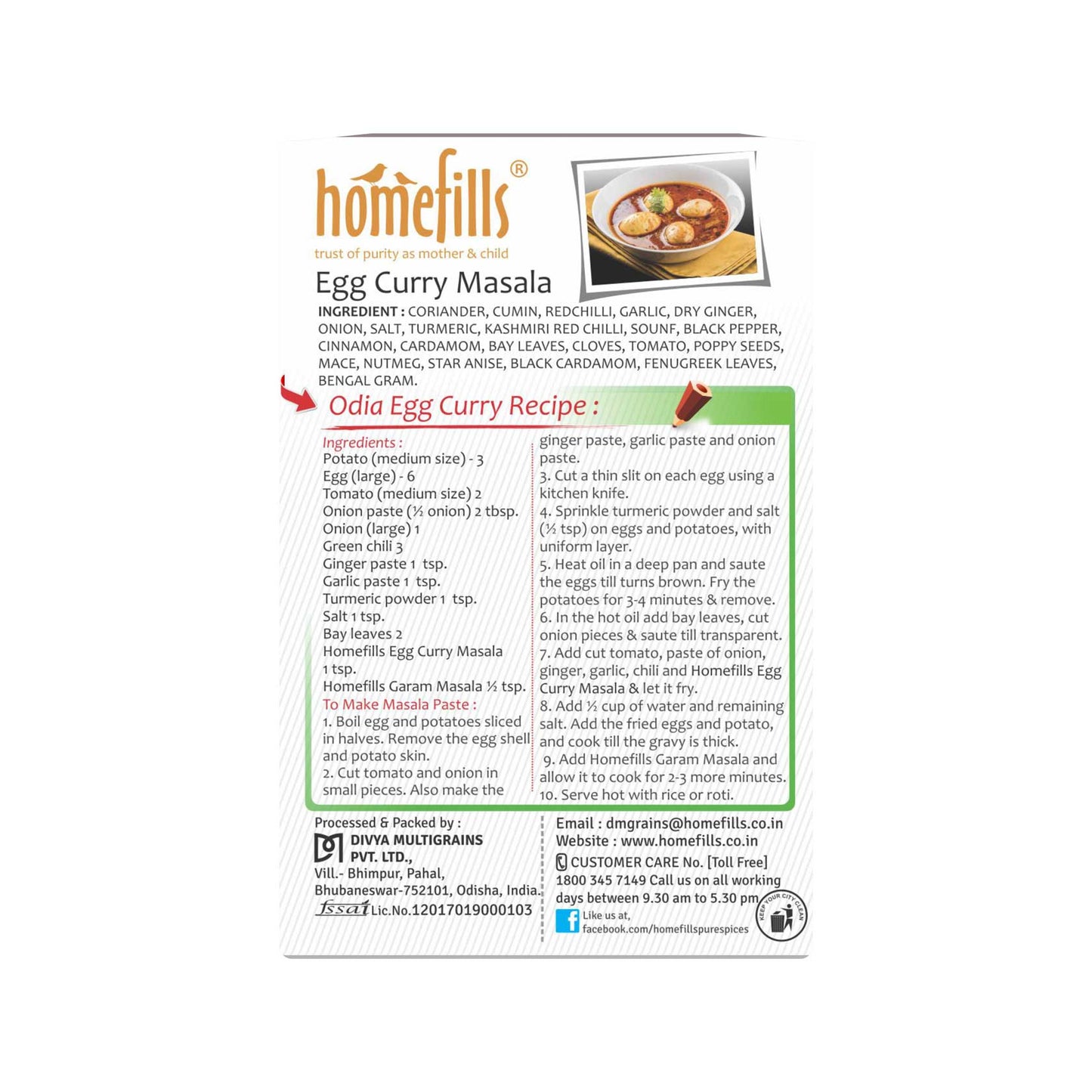 Homefills Egg Curry Masala