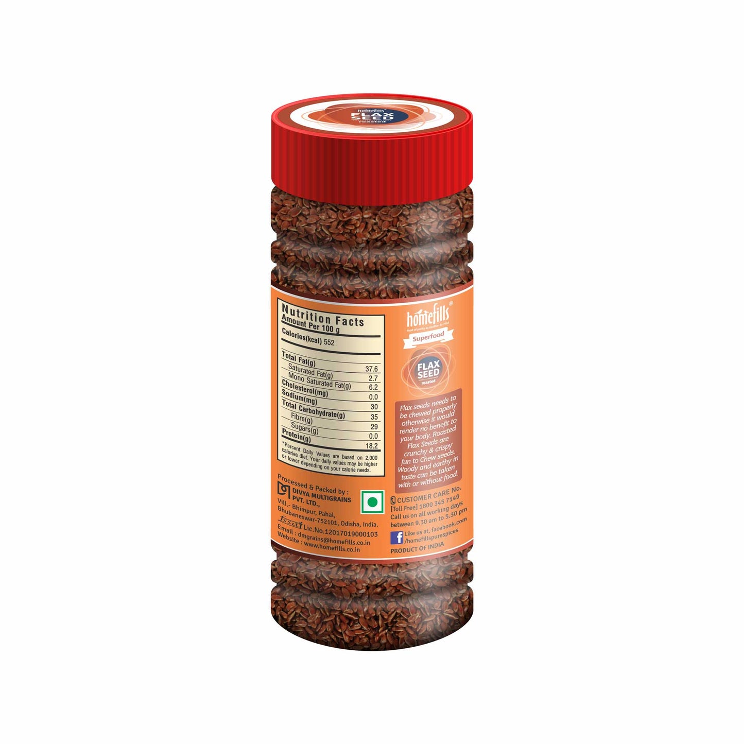 Homefills Flax Seeds Roasted