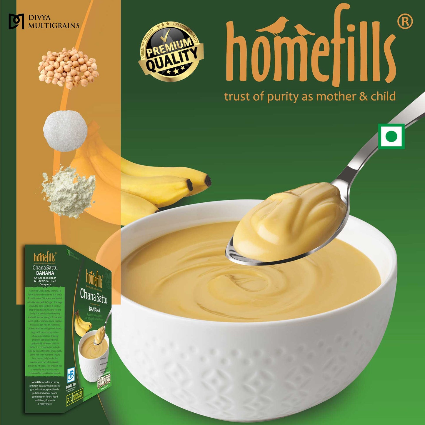 Homefills Chana Sattu (Banana)